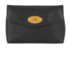 Mulberry Darley Cosmetic Pouch, Leather, Black, ZB2, DB, 3*